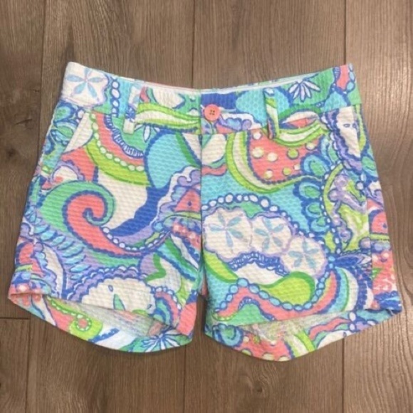Lilly PULITZER Callahan cotton shorts size 2 - Picture 4 of 10